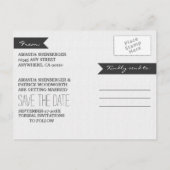 Tree Branch rustieke bruiloft Save The Date Kaarte Aankondigingskaart (Achterkant)