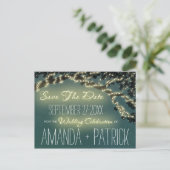 Tree Branch rustieke bruiloft Save The Date Kaarte Aankondigingskaart (Staand voorkant)