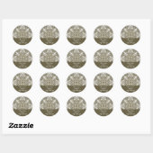 Tree Caleidoscope Adres Sticker (Vel)