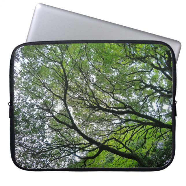 Tree Canopy V, Bute Park, Cardiff Laptop Sleeve (Voorkant)