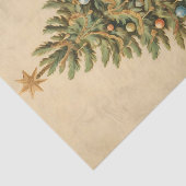 Tree Christmas Winter Aged Decoupage Tissuepapier (Detail)