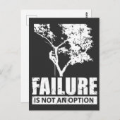 Tree Climber Failure is geen optie voor houtliefde Briefkaart (Voorkant / Achterkant)