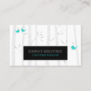 ** Tree Doctor Birch Trees Arborist Blue Birds Visitekaartje