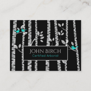 ** Tree Doctor Birch Trees Arborist Blue Birds Visitekaartje