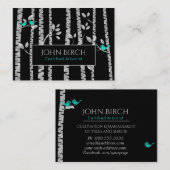 ** Tree Doctor Birch Trees Arborist Blue Birds Visitekaartje (Voorkant / Achterkant)
