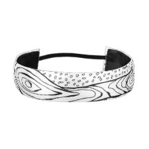 "Tree Drops" lijn tekening haarband