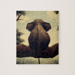 Tree Elephant - Puzzle Legpuzzel