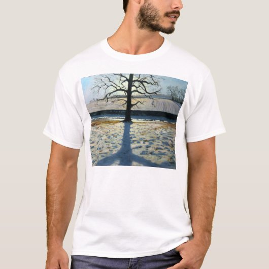 Tree en Shadow Calke Abbey Derbyshire T-shirt (Voorkant)