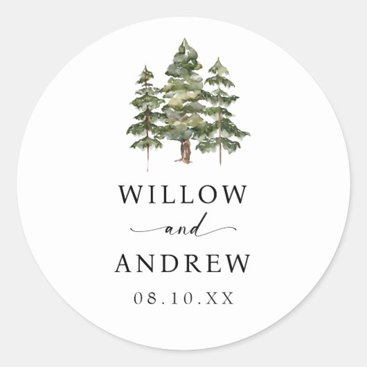 Tree Envelope Seal Sticker (Voorkant)