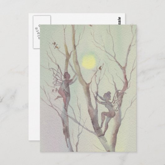 TREE FAERIES by SHARON SHARPE Briefkaart (Voorkant / Achterkant)