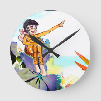 Tree Fairies - Wall clock Ronde Klok
