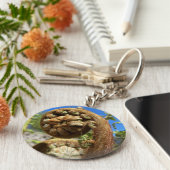 Tree Fern Frond Sleutelhanger (Zijkant)
