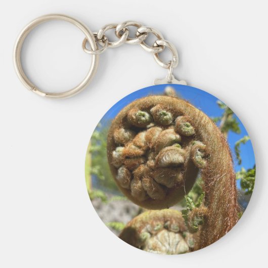 Tree Fern Frond Sleutelhanger (Voorkant)
