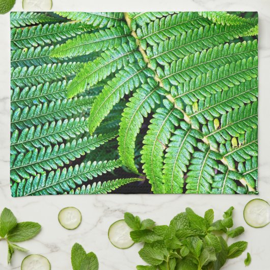 Tree Fern Frond Theedoek (Gevouwen)