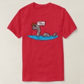 Tree Fiddy Funny Loch Ness Monster Nessie Tee 3 T-shirt (Design voorkant)