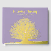 Tree Folie begrafenis gastenboek in liefdevolle he (Voorkant)