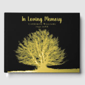 Tree Folie begrafenis gastenboek in liefdevolle he (Voorkant)