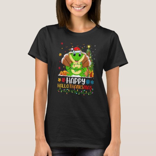 Tree Frog Animal Happy Tree Frog Hellothanksmas T-shirt (Voorkant)