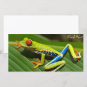 Tree Frog Bedankkaart (Voorkant / Achterkant)