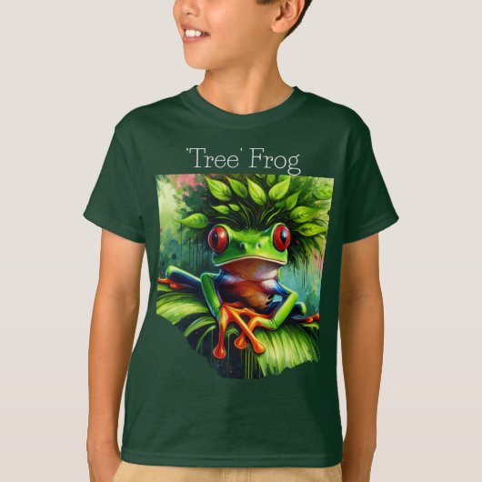 'Tree' Frog Boy' T-shirt (Voorkant)