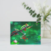 Tree Frog Briefkaart (Staand voorkant)