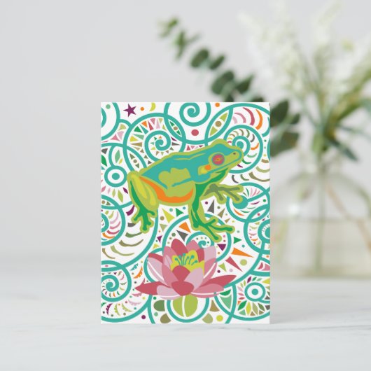 Tree Frog Briefkaart (Staand voorkant)