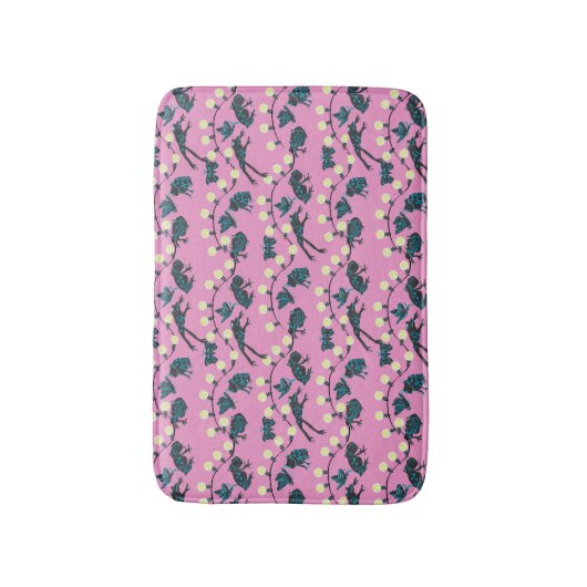 Tree Frog Cafe Pink Badmat (Voorkant Verticaal)