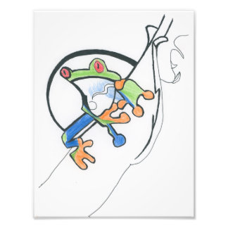 Tree Frog Foto Afdruk