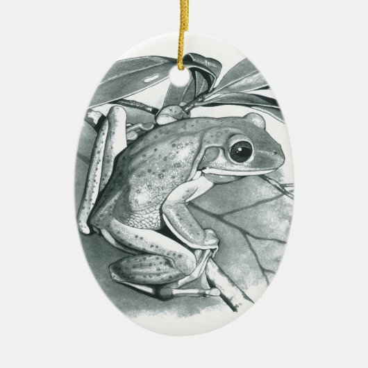 Tree Frog Keramisch Ornament (Voorkant)