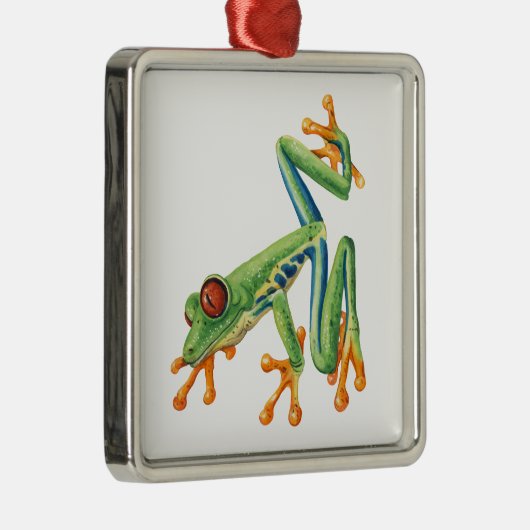 Tree Frog Metalen Ornament (Rechts)
