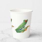 Tree Frog Papieren Bekers (Achterkant)