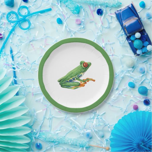 Tree Frog Papieren Bordje (Feest)