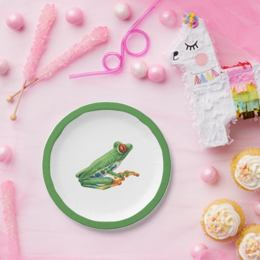 Tree Frog Papieren Bordje (Feest)