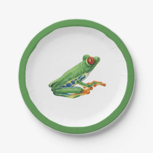 Tree Frog Papieren Bordje