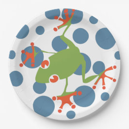 Tree Frog Papieren Bordje