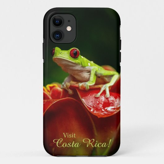 Tree Frog Phone Case - Bezoek Costa Rica! (Achterkant)