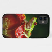 Tree Frog Phone Case - Bezoek Costa Rica! (Achterkant (horizontaal))