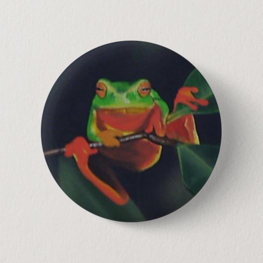 Tree Frog Ronde Button 5,7 Cm (Voorkant)
