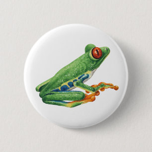 Tree Frog Ronde Button 5,7 Cm