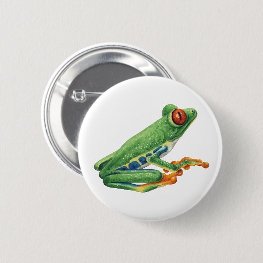 Tree Frog Ronde Button 5,7 Cm (Voorkant /achterkant)