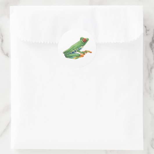 Tree Frog Ronde Sticker (Tas)