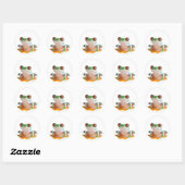 tree frog ronde sticker (Vel)