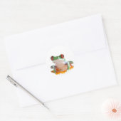 tree frog ronde sticker (Envelop)