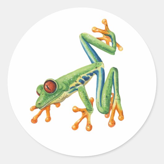 Tree Frog Ronde Sticker (Voorkant)
