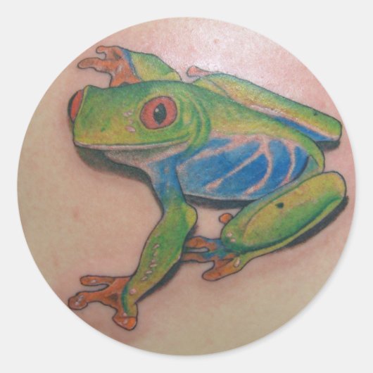 Tree Frog Tattoo Stickers (Voorkant)