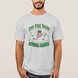 Tree Frog Tossin' Nationale Kampioen T-shirt