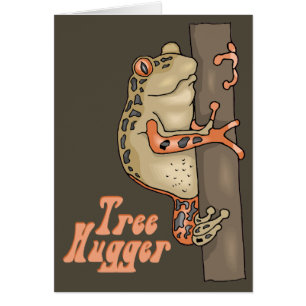 Tree Frog Tree Hugger Kaart
