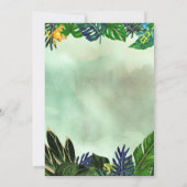 Tree Frog verjaardagsuitnodiging Kaart (Achterkant)