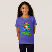 Tree Frog Vredesteken Tie Dye T-shirt (Voorkant volledig)