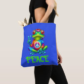 Tree Frog Vredesteken Tie Dye Tote Bag (Dichtbij)